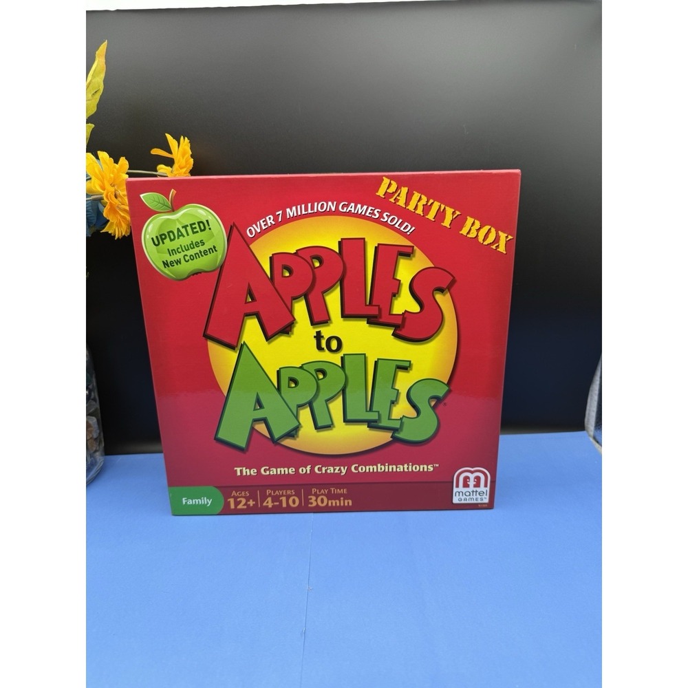 Apples To‎ Apples "Party Box" 2nd EDITION! 2013 Mattel Games New Open Box